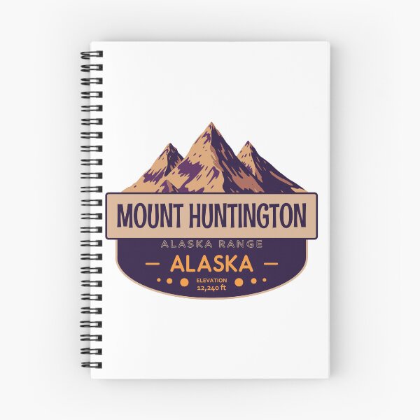 Item preview, Mount Huntington, Alaska Range, Alaska, Mountain Badge designed and sold by Wanderful-roads.