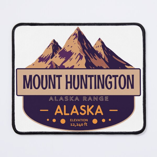 Item preview, Mount Huntington, Alaska Range, Alaska, Mountain Badge designed and sold by Wanderful-roads.