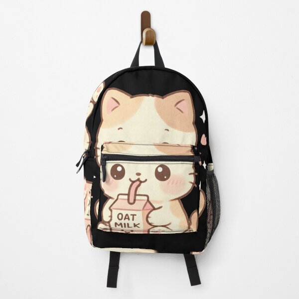 Item preview, Oat milk - Funny cute cat kawaii designed and sold by DamioPolArt.