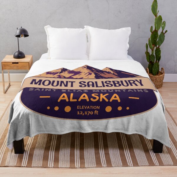 Artikelvorschau, Mount Salisbury, Saint Elias Mountains, Alaska, Bergabzeichen entworfen und verkauft von Wanderful-roads.