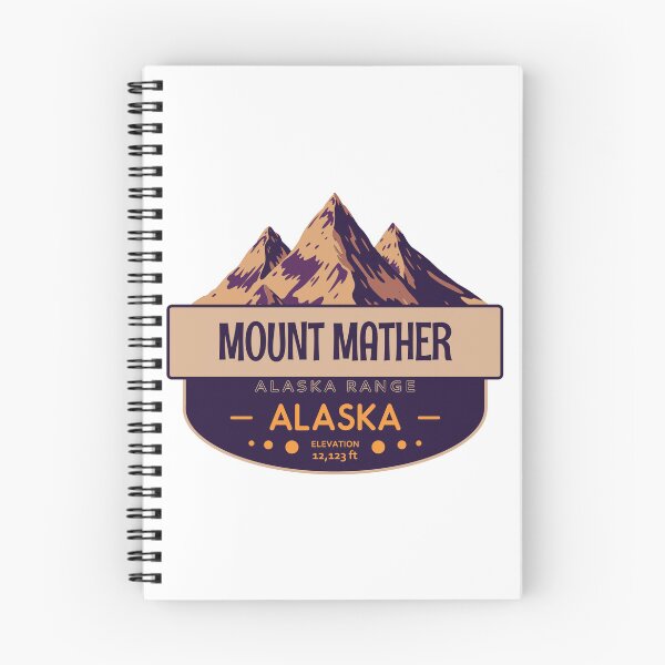 Item preview, Mount Mather, Alaska Range, Alaska, Mountain Badge designed and sold by Wanderful-roads.