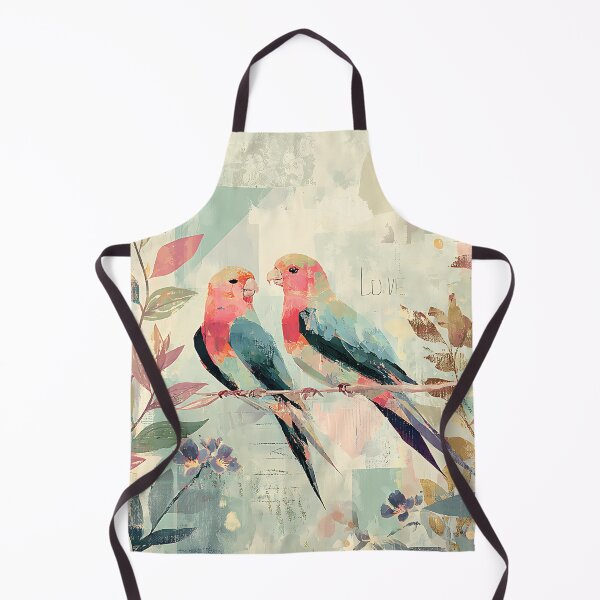 Item preview, Artistic Love Birds in a Collage Style designed and sold by PurpleAdventure.