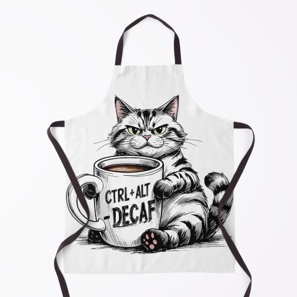 Item preview, Ctrl Alt Decaf Cat Design designed and sold by SanityOverboard.