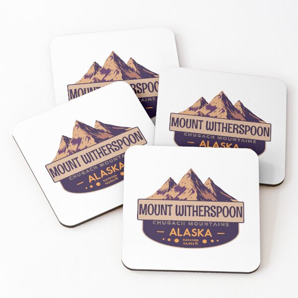 Item preview, Mount Witherspoon, Chugach Mountains, Alaska, Mountain Badge designed and sold by Wanderful-roads.