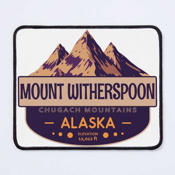 Item preview, Mount Witherspoon, Chugach Mountains, Alaska, Mountain Badge designed and sold by Wanderful-roads.