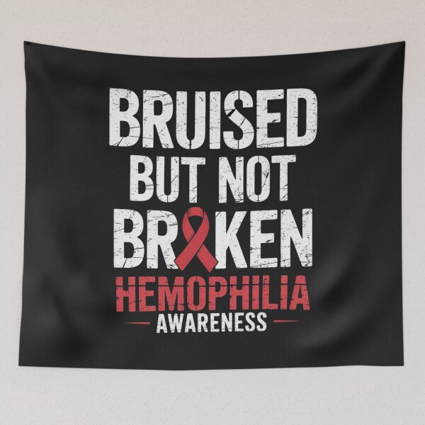 Item preview, Hemophilia Awareness Bruised not Broken Bleeding Warrior designed and sold by ConceptualVibes.