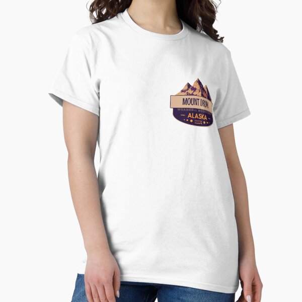 Item preview, Mount Drum, Wrangell Mountains, Alaska, Mountain Badge designed and sold by Wanderful-roads.