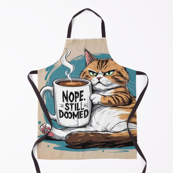 Item preview, Still Doomed Cat Print designed and sold by SanityOverboard.