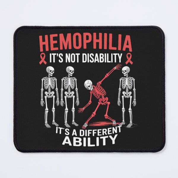 Item preview, Hemophilia Awareness Dabbing Different Ability Red Ribbon designed and sold by ConceptualVibes.