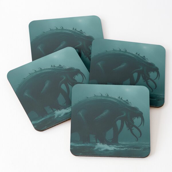 Item preview, Large monster emerging from the depths of the ocean. designed and sold by Extintos.
