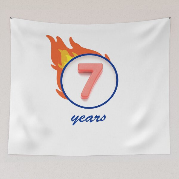 Item preview, 7th birthday with streamers designed and sold by fritzlang.