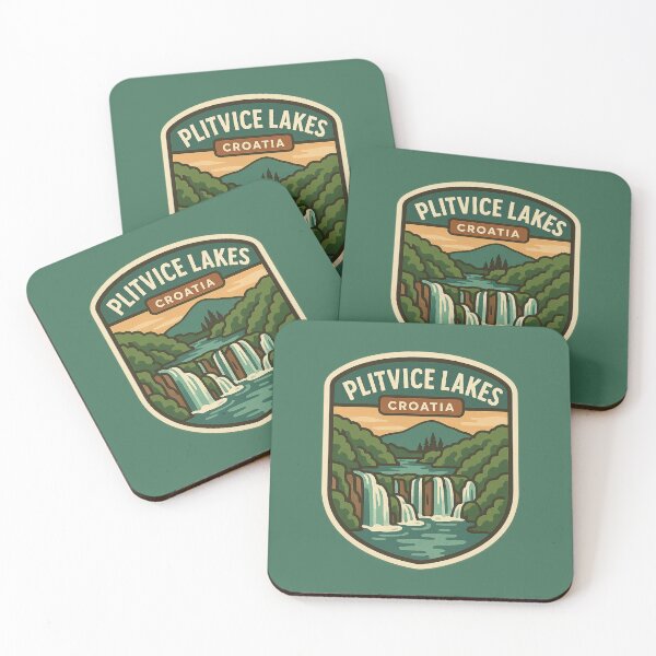 Item preview, Plitvice Lakes National Park - Croatia Vintage Travel Emblem designed and sold by Planthem.