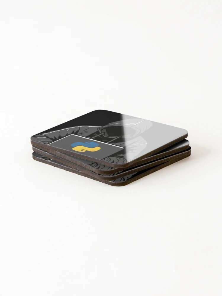 Thumbnail 4 of 5, Coasters (Set of 4), Python Hacker designed and sold by Redstrawberry13.