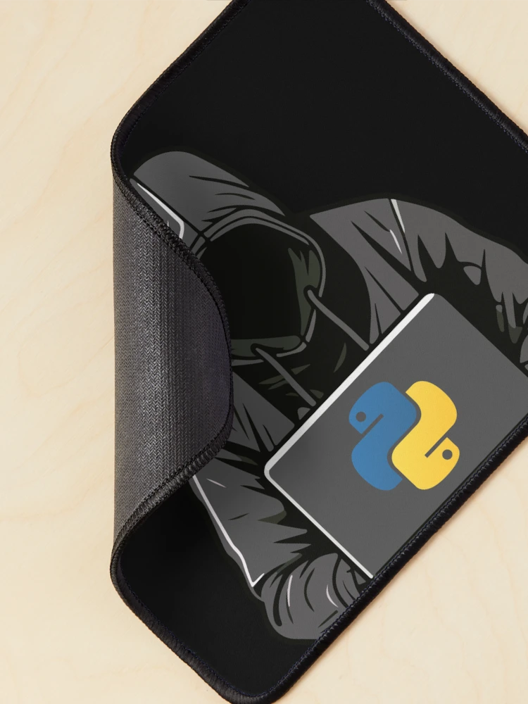 Thumbnail 2 of 5, Mouse Pad, Python Hacker designed and sold by Redstrawberry13.