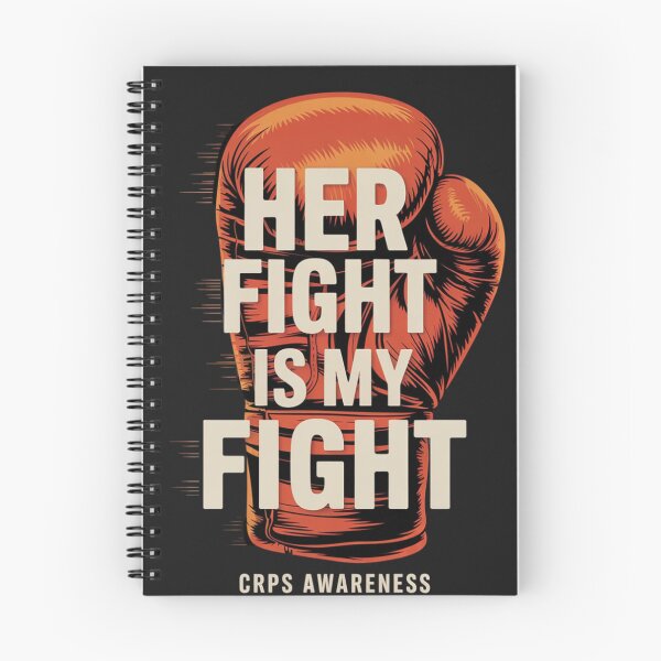 Item preview, Her Fight Is My Fight CRPS Awareness RSD Orange Ribbon RND designed and sold by ConceptualVibes.