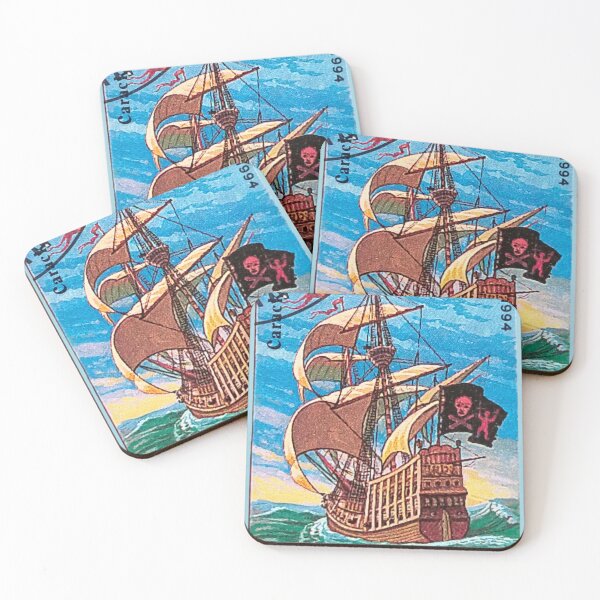 Item preview, Tanzania Old Sailing ships. Vintage postage stamp Tanzania, Carracka ancient sailing ship on the ocean, 1994 designed and sold by BlareBlare.