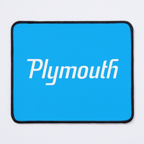 Item preview, Vintage Plymouth car script - white print designed and sold by retropetrol.