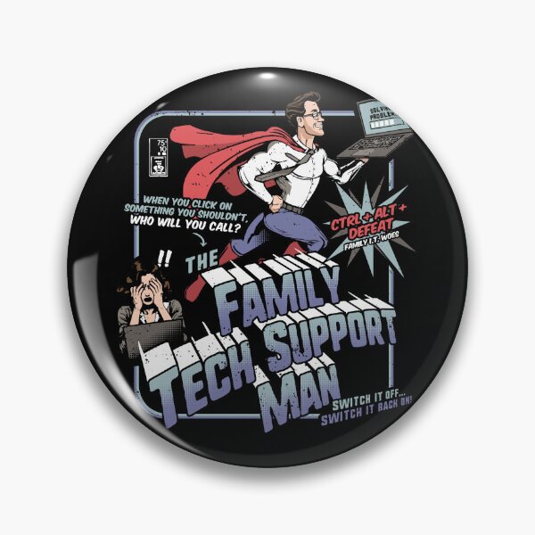 Item preview, The Family Tech Support Man Superhero Comic designed and sold by Nerd Shizzle.