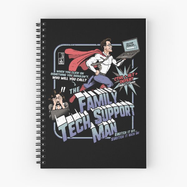 Item preview, The Family Tech Support Man Superhero Comic designed and sold by Nerd Shizzle.