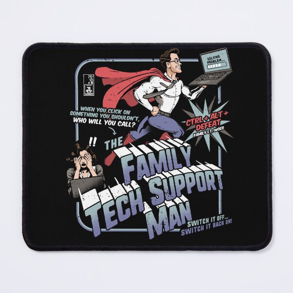 Item preview, The Family Tech Support Man Superhero Comic designed and sold by Nerd Shizzle.