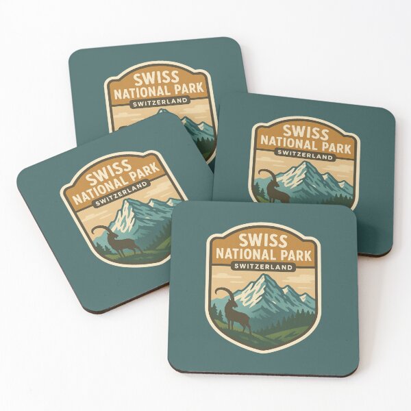 Item preview, Swiss National Park - Swiss Alps Vintage Travel Emblem designed and sold by Planthem.