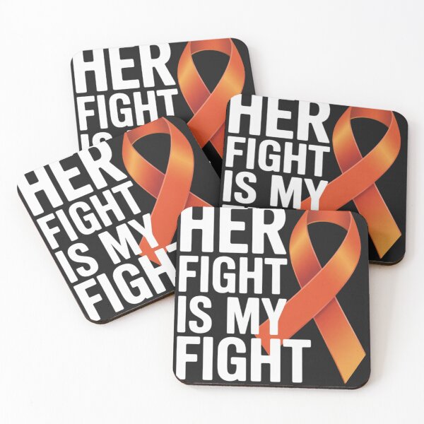 Item preview, Her Fight My Fight Orange Ribbon designed and sold by ConceptualVibes.