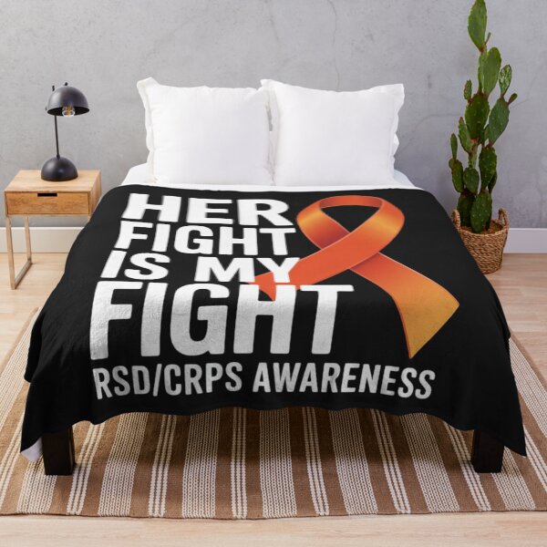 Item preview, Her Fight My Fight Orange Ribbon designed and sold by ConceptualVibes.
