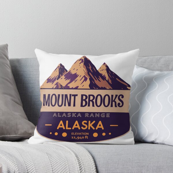 Item preview, Mount Brooks, Alaska Range, Alaska, Mountain Badge designed and sold by Wanderful-roads.