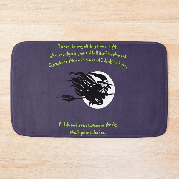Item preview, Tis Now The Witching Time Of Night Shakespearean Quote Green Text designed and sold by taiche.