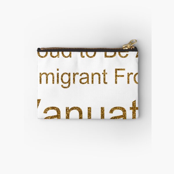Item preview, PROUD TO BE AN IMMIGRANT FROM VANUATU SEQUIN designed and sold by TheIconSmith.