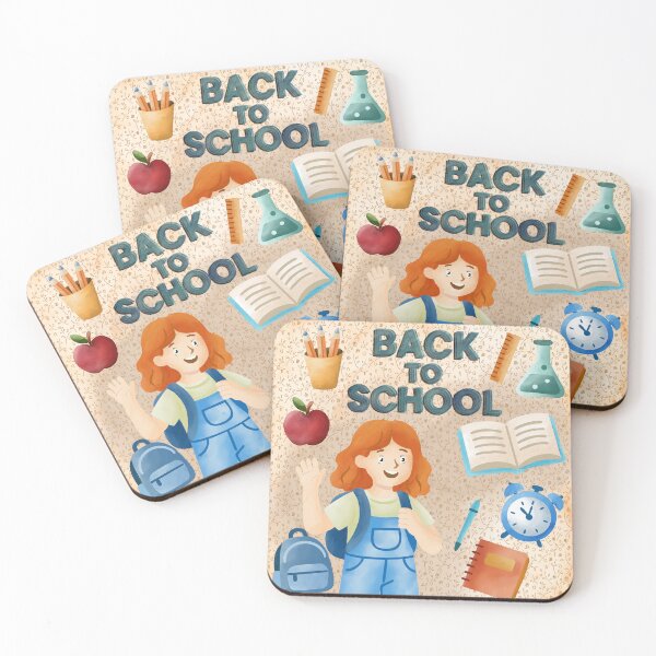 Item preview, school, September 1, office, schoolboy, girl, watercolor, alarm clock, lessons, knowledge, learning, teacher, grammar, ruler, book, backpack, write, read, draw designed and sold by Tetiana Pohurska.