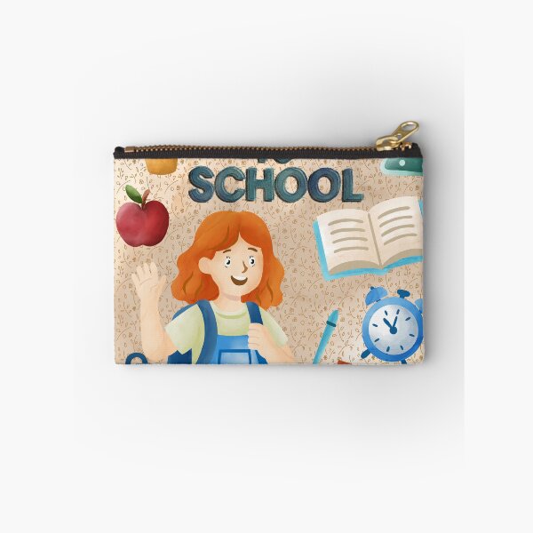 Item preview, school, September 1, office, schoolboy, girl, watercolor, alarm clock, lessons, knowledge, learning, teacher, grammar, ruler, book, backpack, write, read, draw designed and sold by Tetiana Pohurska.