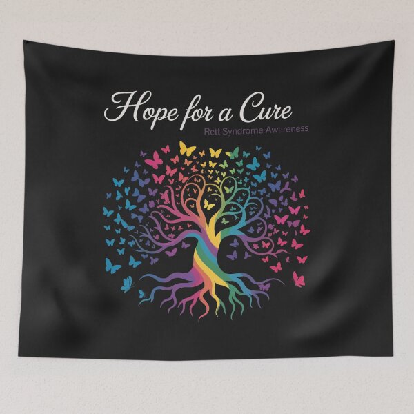 Item preview, Hope For A Cure Rett Syndrome Awareness Tree Ribbon designed and sold by ConceptualVibes.