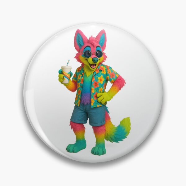 Item preview, A furry with a Hawaiian shirt designed and sold by FreddyE.