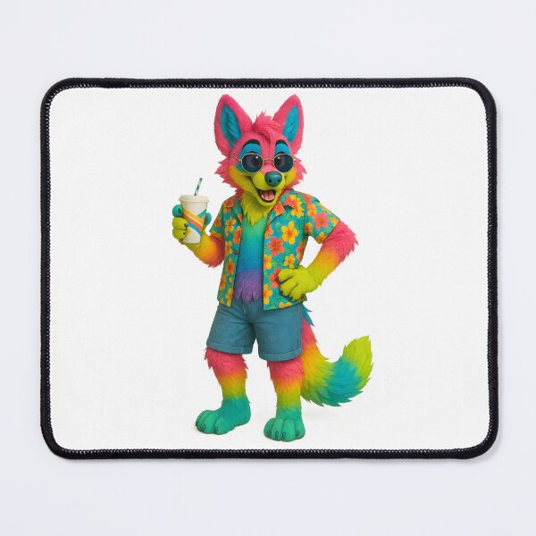 Item preview, A furry with a Hawaiian shirt designed and sold by FreddyE.