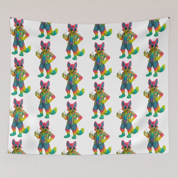 Item preview, A furry with a Hawaiian shirt designed and sold by FreddyE.