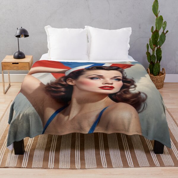 Item preview, French 1940s Pin‑Up Girl – Retro WWII Cabaret Glamour Photography Print designed and sold by MissSaylor.