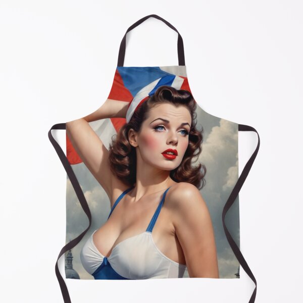 Item preview, French 1940s Pin‑Up Girl – Retro WWII Cabaret Glamour Photography Print designed and sold by MissSaylor.