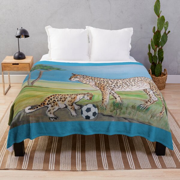 Item preview, Spotted Striker: Leopard's Game with a Cab Football designed and sold by annenambiro.