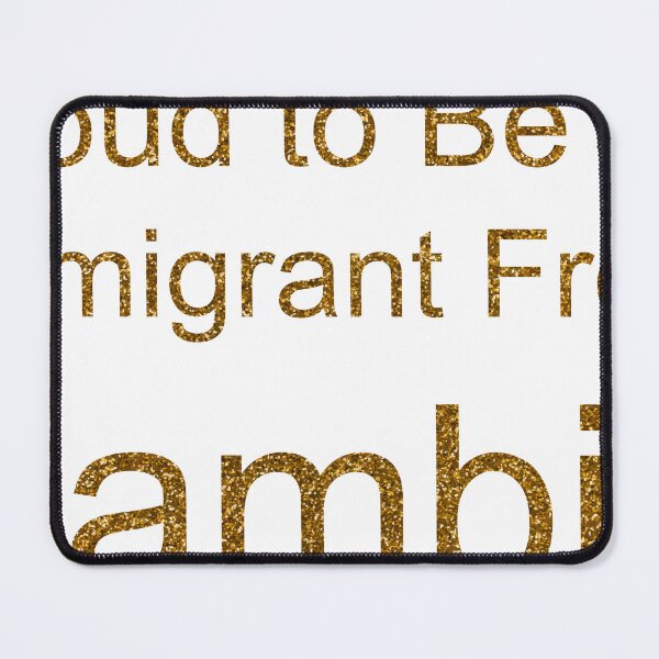 Item preview, PROUD TO BE AN IMMIGRANT FROM ZAMBIA SEQUIN designed and sold by TheIconSmith.