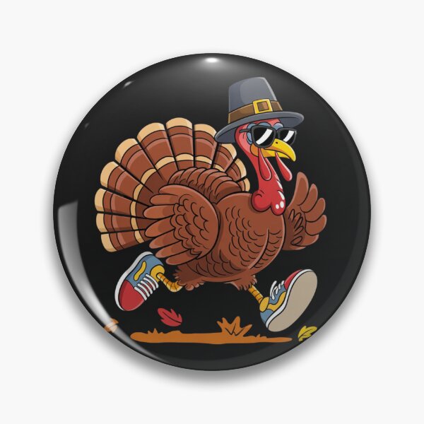 Item preview, Turkey Trot Funny Thanksgiving Day Running 5K Pilgrim designed and sold by ConceptualVibes.