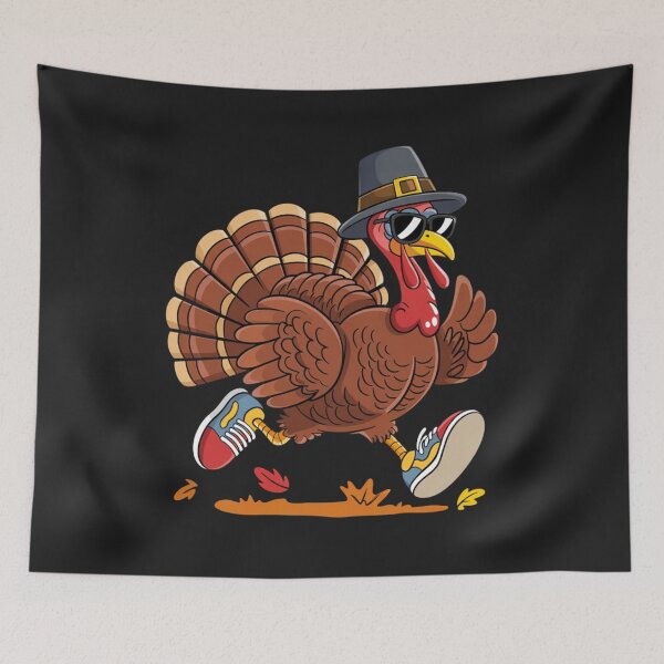 Item preview, Turkey Trot Funny Thanksgiving Day Running 5K Pilgrim designed and sold by ConceptualVibes.