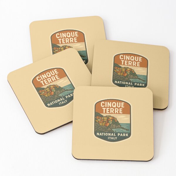 Item preview, Cinque Terre National Park - Italy Vintage Travel Emblem designed and sold by Planthem.