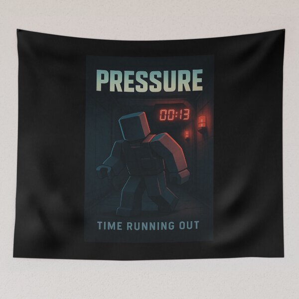 Item preview, Pressure Countdown – Escape Under Time Limit | Blocky Runner Design designed and sold by LookARTIST.