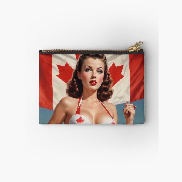 Item preview, Canadian 1940s Pin‑Up Poster – Vintage Military Era Beauty Photography designed and sold by MissSaylor.