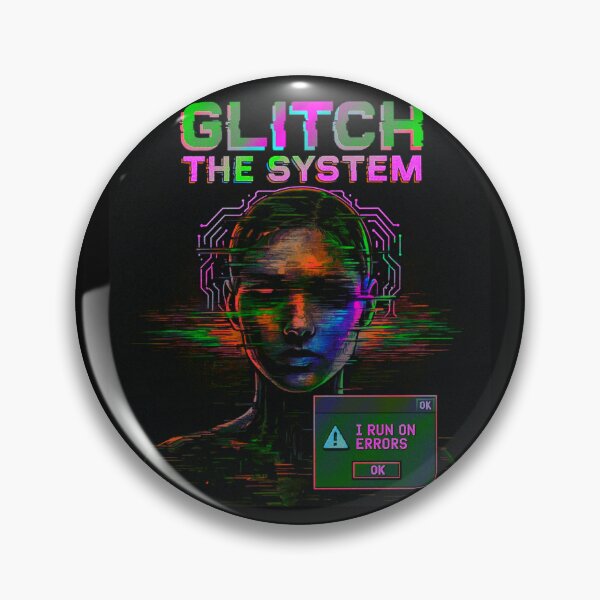 Item preview, Glitch the System – Cyberpunk Glitchcore AI Aesthetic designed and sold by WiktorMaciuszekArt.