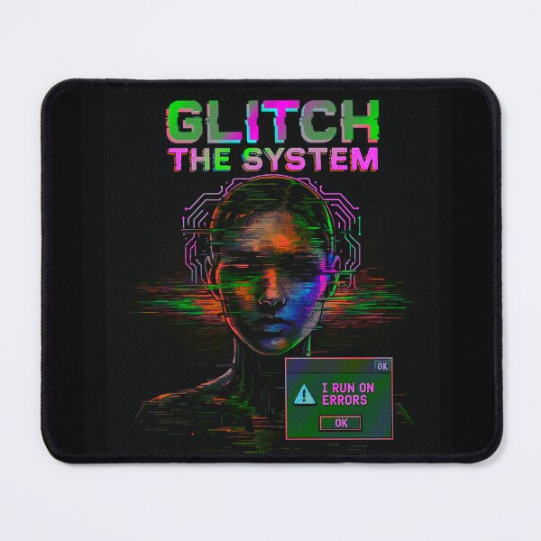 Item preview, Glitch the System – Cyberpunk Glitchcore AI Aesthetic designed and sold by WiktorMaciuszekArt.
