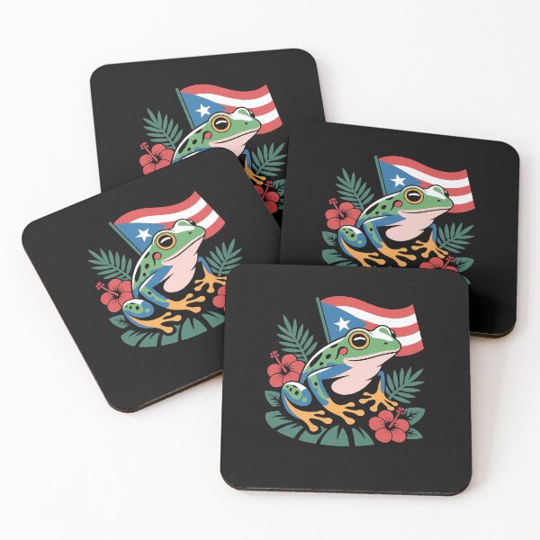 Item preview, Puerto Rico Culture Frog – Island Heritage Icon designed and sold by Stock4U.