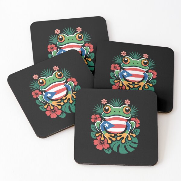 Item preview, Puerto Rico Culture Frog – Coquí Roots designed and sold by Stock4U.