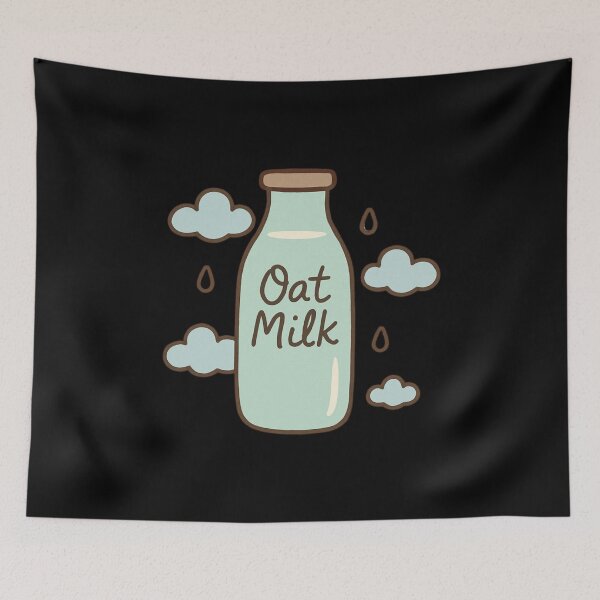 Item preview, Oat milk in a glass bottle designed and sold by DamioPolArt.
